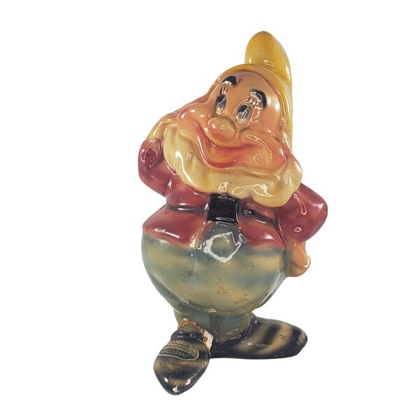 Vintage Galligani Disney Happy Snow White Seven Dwarfs *Repaired* - Picture 1 of 13
